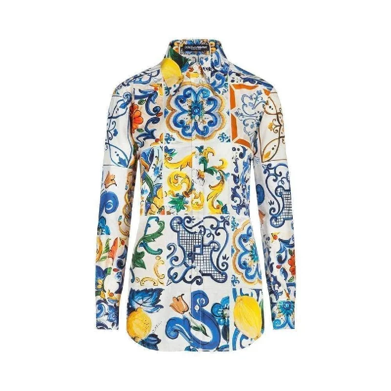 Majolica Print Cotton Shirt