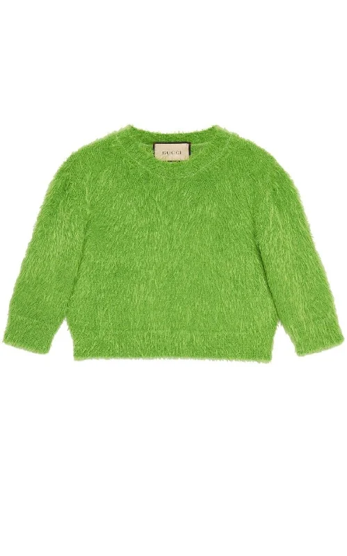 Brushed Wool Knit Sweater