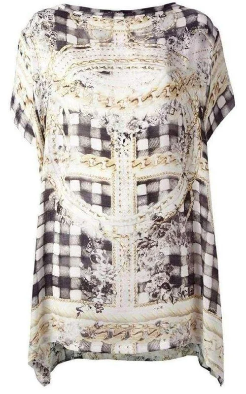 Printed Silk Dress Tunic