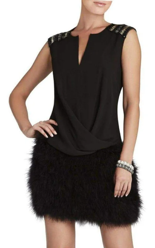 Gisele Front Draped Sleeveless Beaded Blouse