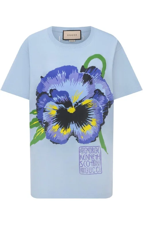 x Ken Scott Floral Print  T-shirt