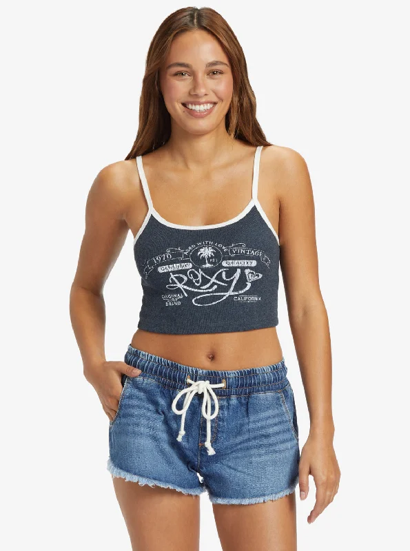 Roxy Vintage Crop Tank - Naval Academy