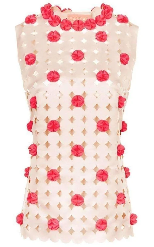 Blush Pink Laser-Cut Top