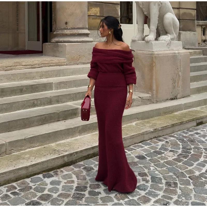 Dahlia Knitted Maxi Dress