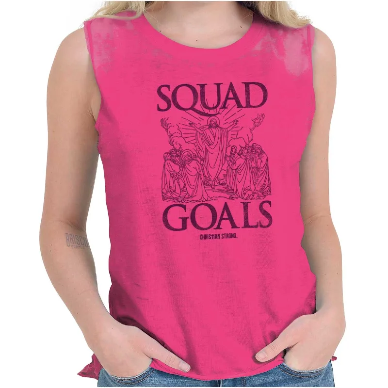 Jesus Squad Goals Junior Muscle T-shirt