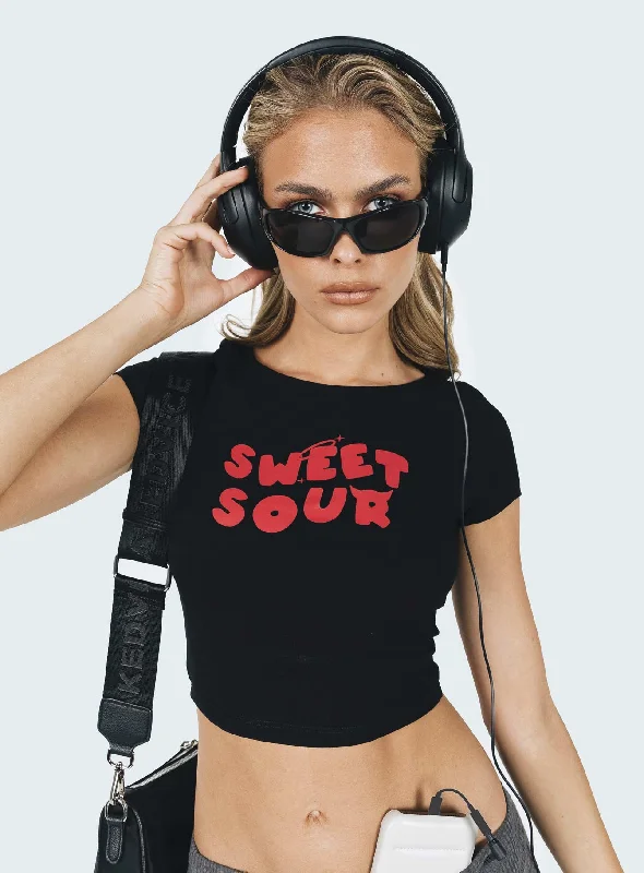 Sweet N Sour Tee Black / Red