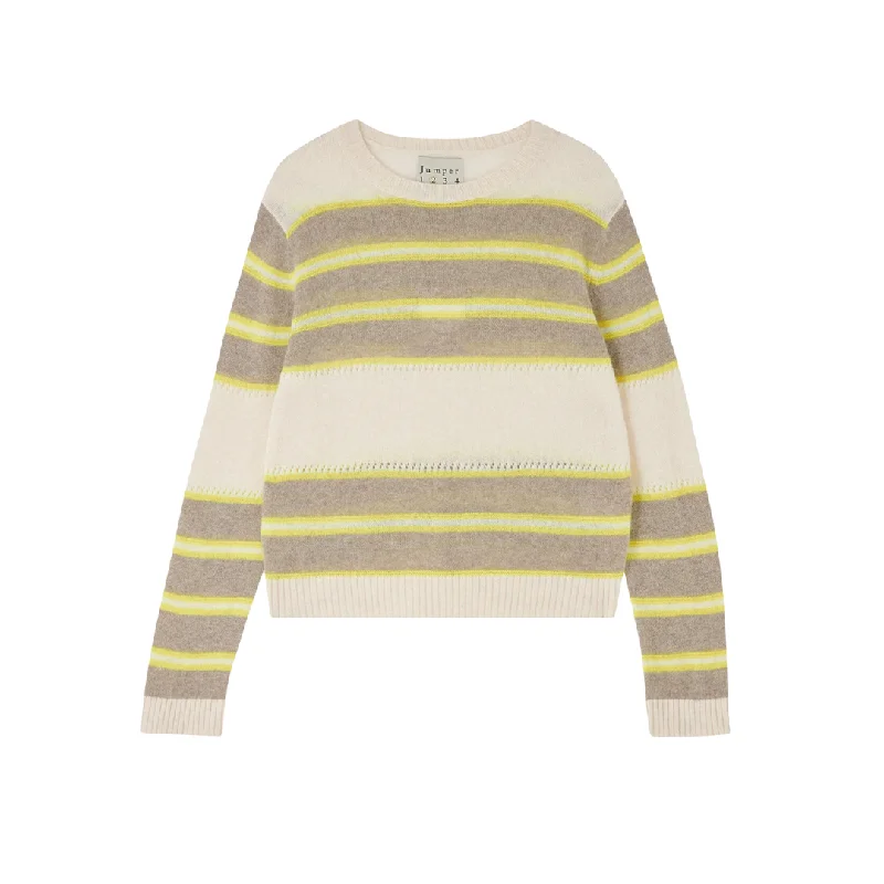 JUMPER1234 TEXTURED STRIPE CREW