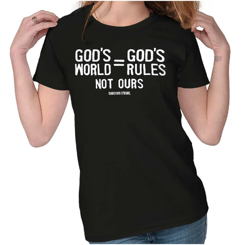 God's World Ladies T Shirt