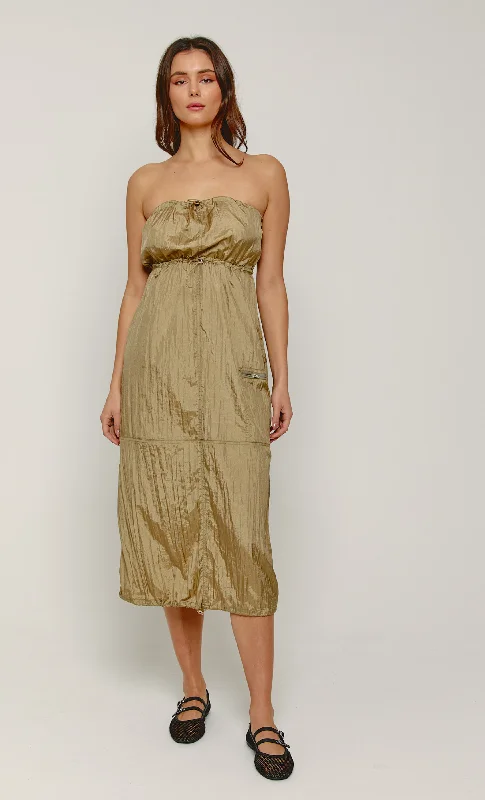 Khaki Parachute Dress