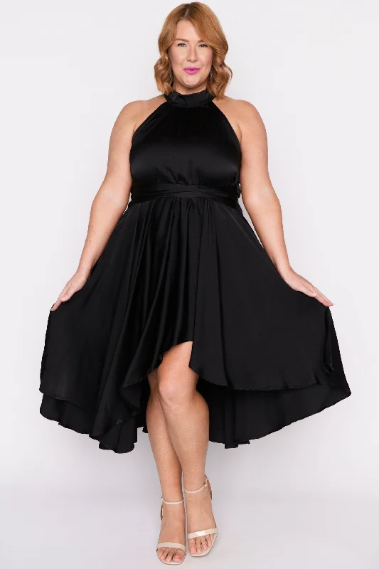 Oceania Black Party Dress