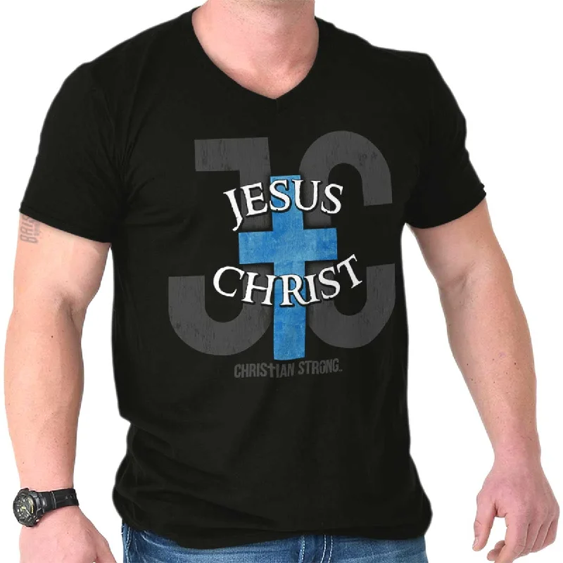 Jesus Christ JC V-Neck T-Shirt