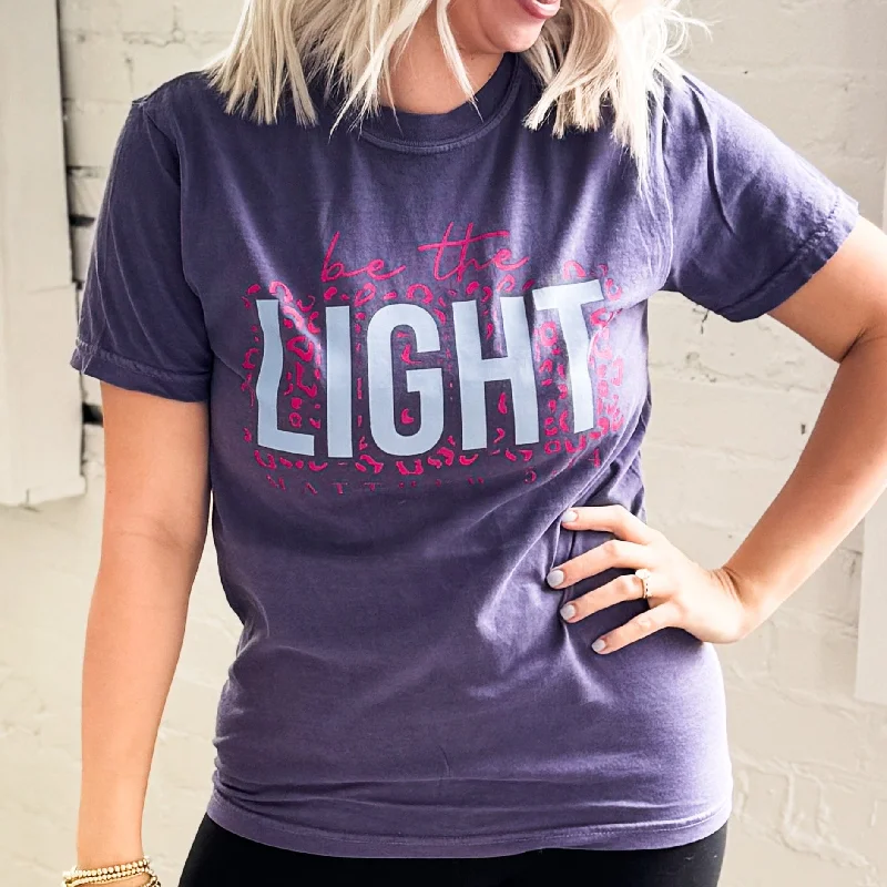 Be The Light Leopard Graphic Tee