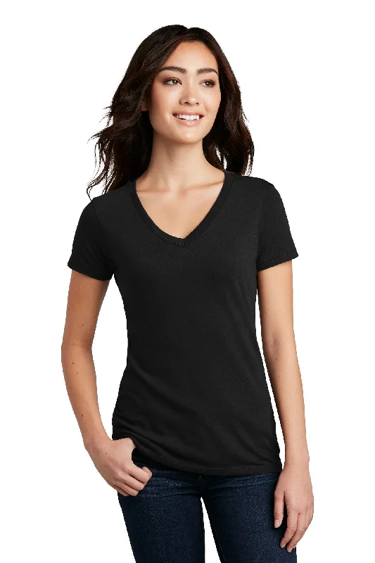 Ladies' V-Neck Tee - Black