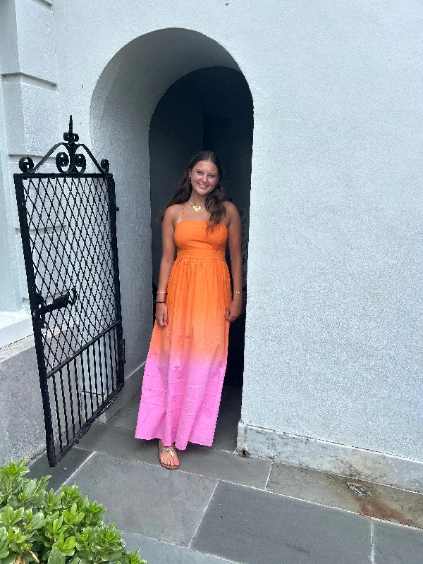 Hannah Maxi Dress Orange Sunset Final Sale