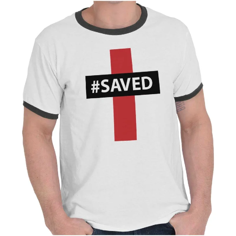 Hashtag Saved Ringer T-Shirt