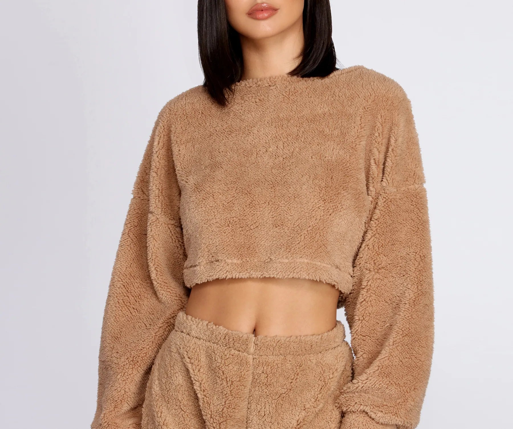 Cozier Than Ever Sherpa PJ Top