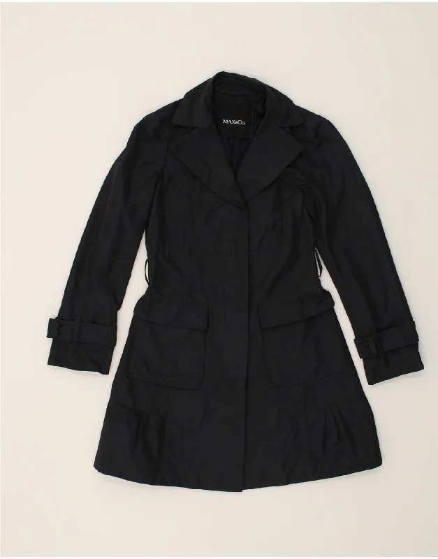 MAX & CO. Womens Overcoat UK 6 XS Navy Blue