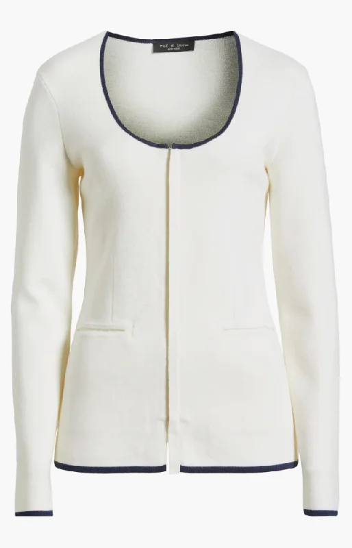 RAG & BONE ELLA SCOOP NECK ZIP UP