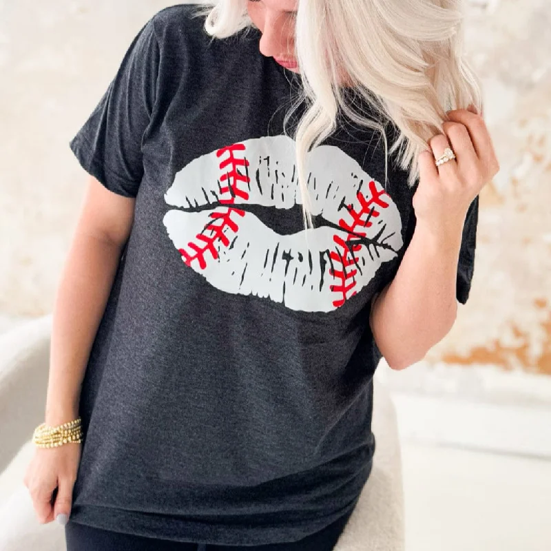 Baseball Lips Graphic Tee