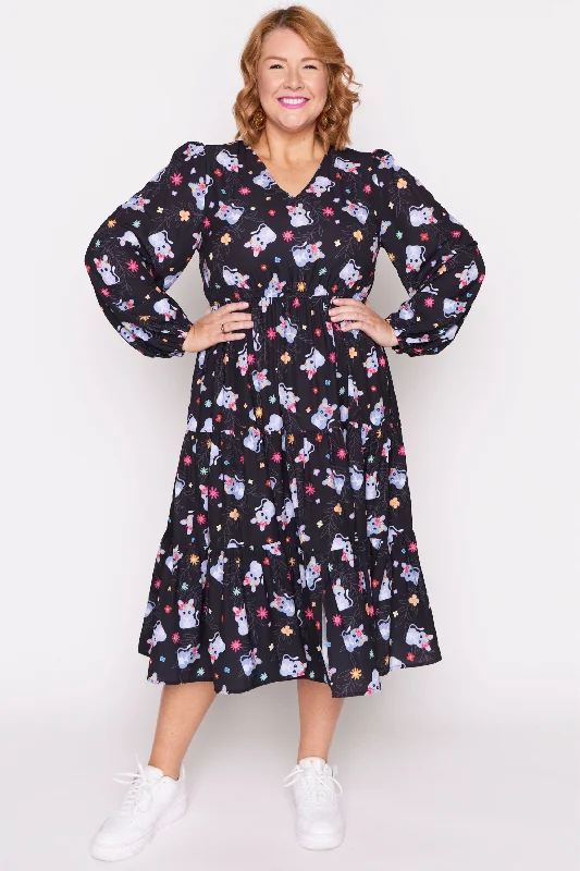 Charity Bilby Blossom Long Sleeve Dress