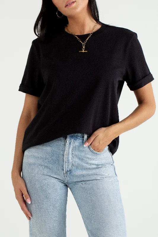 "The Anna" - Boyfriend T-shirt (Black)