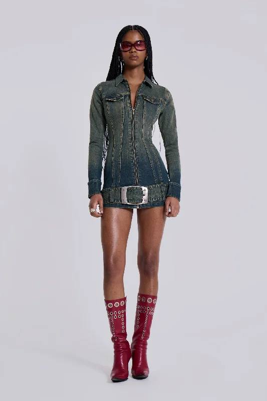 Steel City Denim Mini Dress