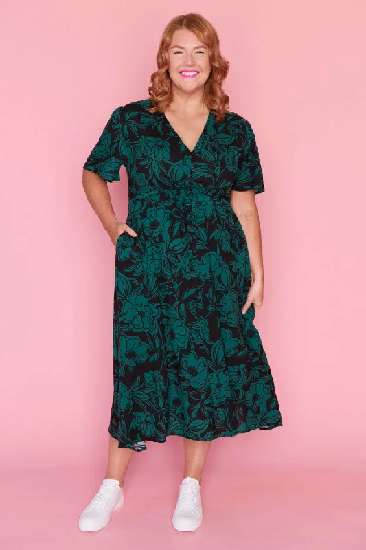 Michelle Midnight Green Dress