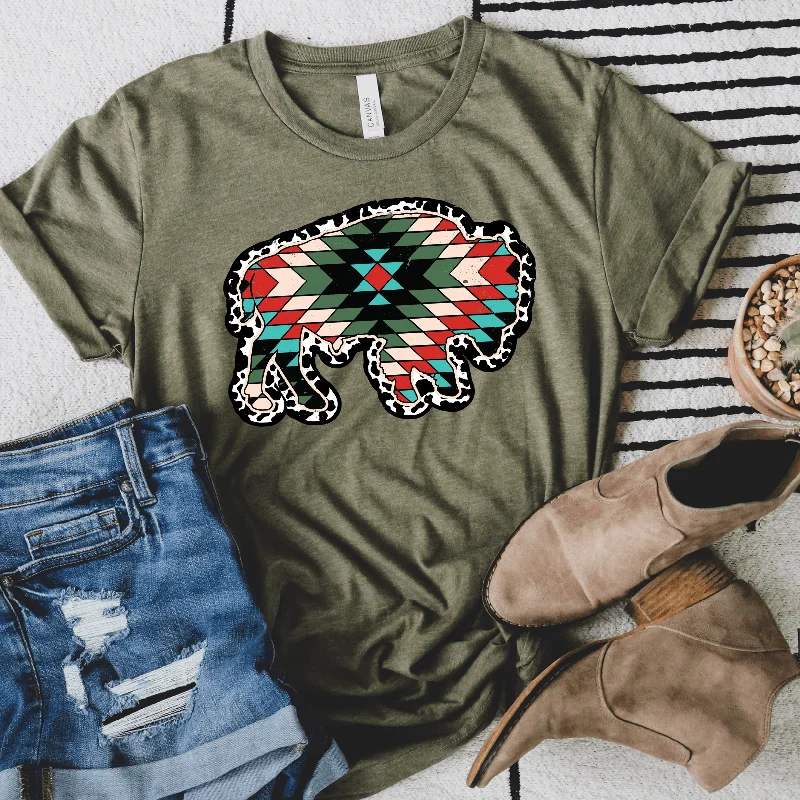 Aztec Buffalo Graphic Tee